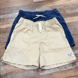 Boy’s Beige and Denim Shorts Set Size Large